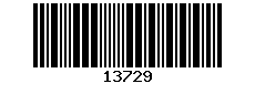 Industrial 2 of 5, without check digit